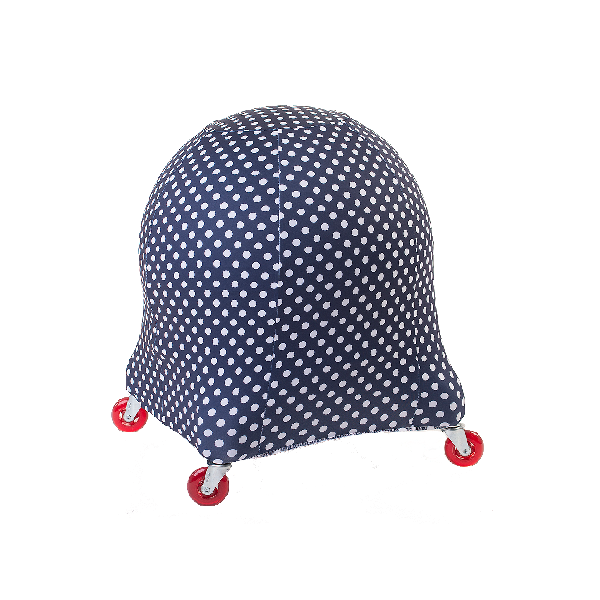 blue dot ball chair cover